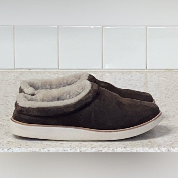 Olukai Women Mani Leather Mule Slippers Premium Nubuck Leather Size 9 NEW main image 3